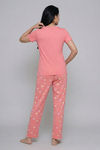 Zivame Farm Lore Knit Cotton Pyjama Set - Pink Icing — thumbnail 3
